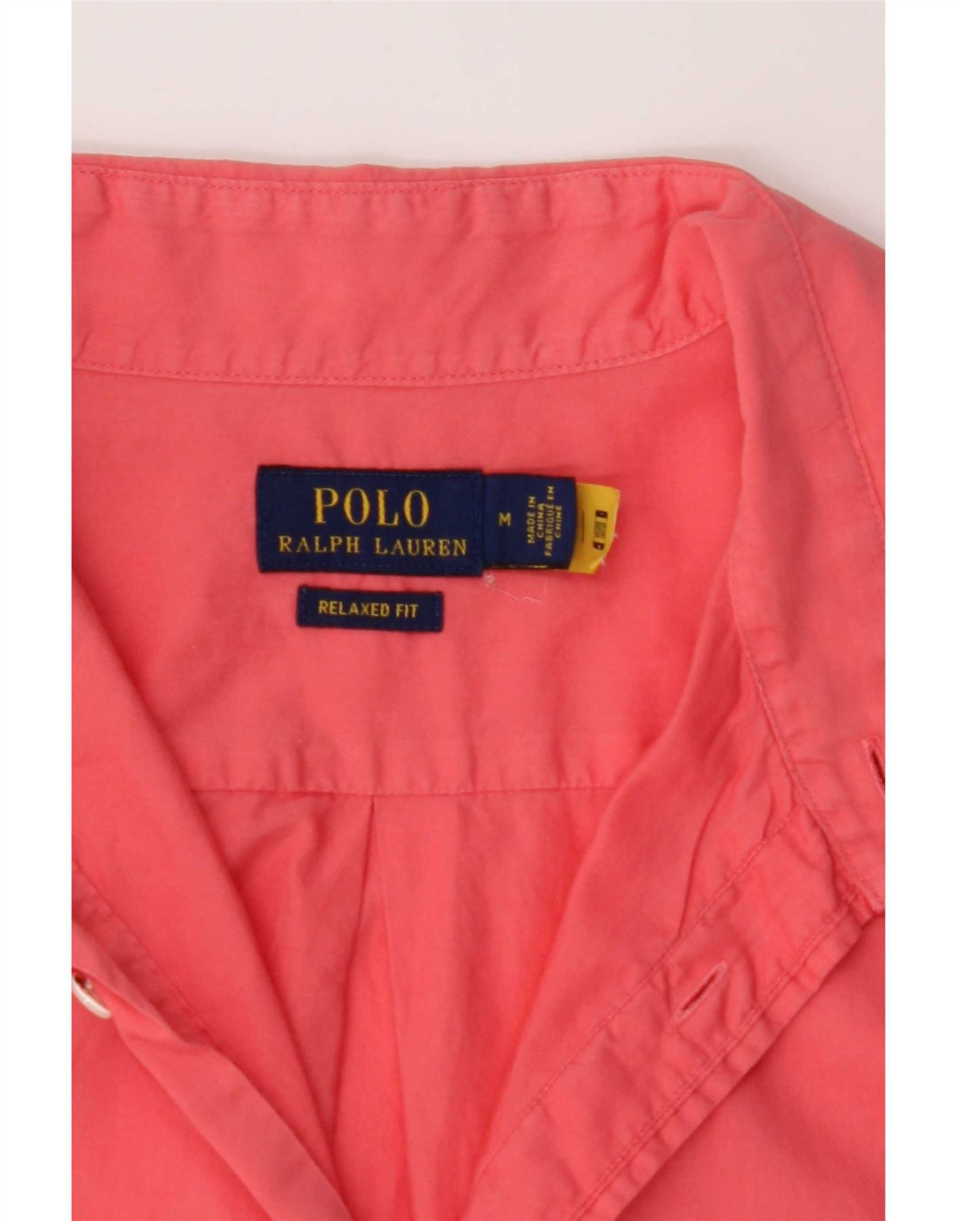 Мужская рубашка свободного кроя Polo Ralph Lauren среднего розового цвета
