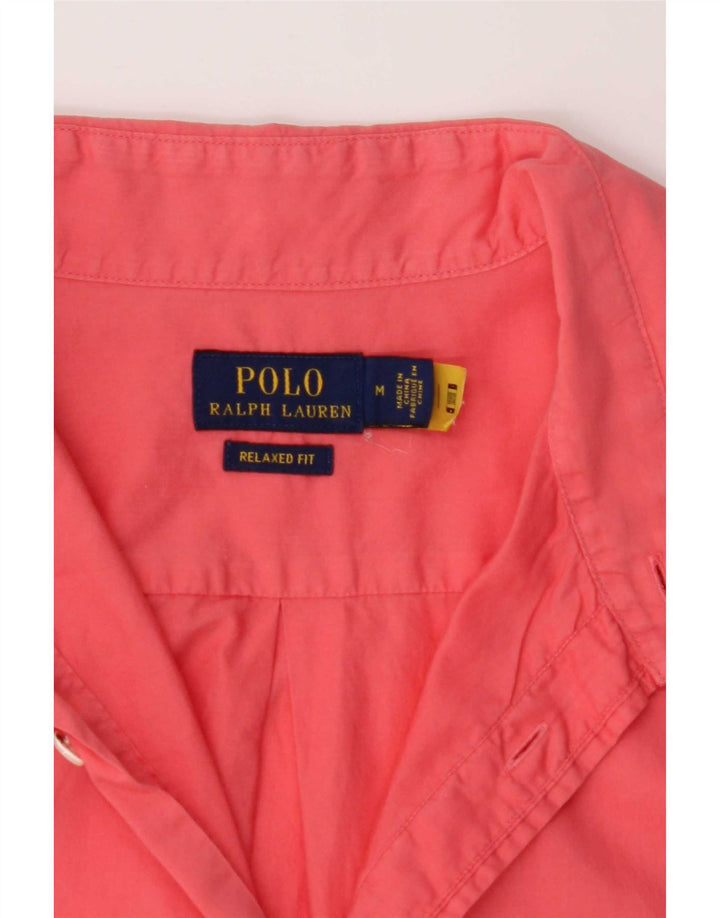 Мужская рубашка свободного кроя Polo Ralph Lauren среднего розового цвета