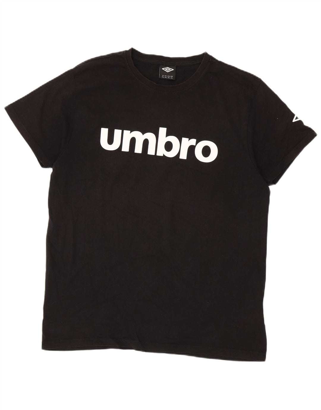 UMBRO Мужская футболка с рисунком, топ 2XL, черный хлопок
