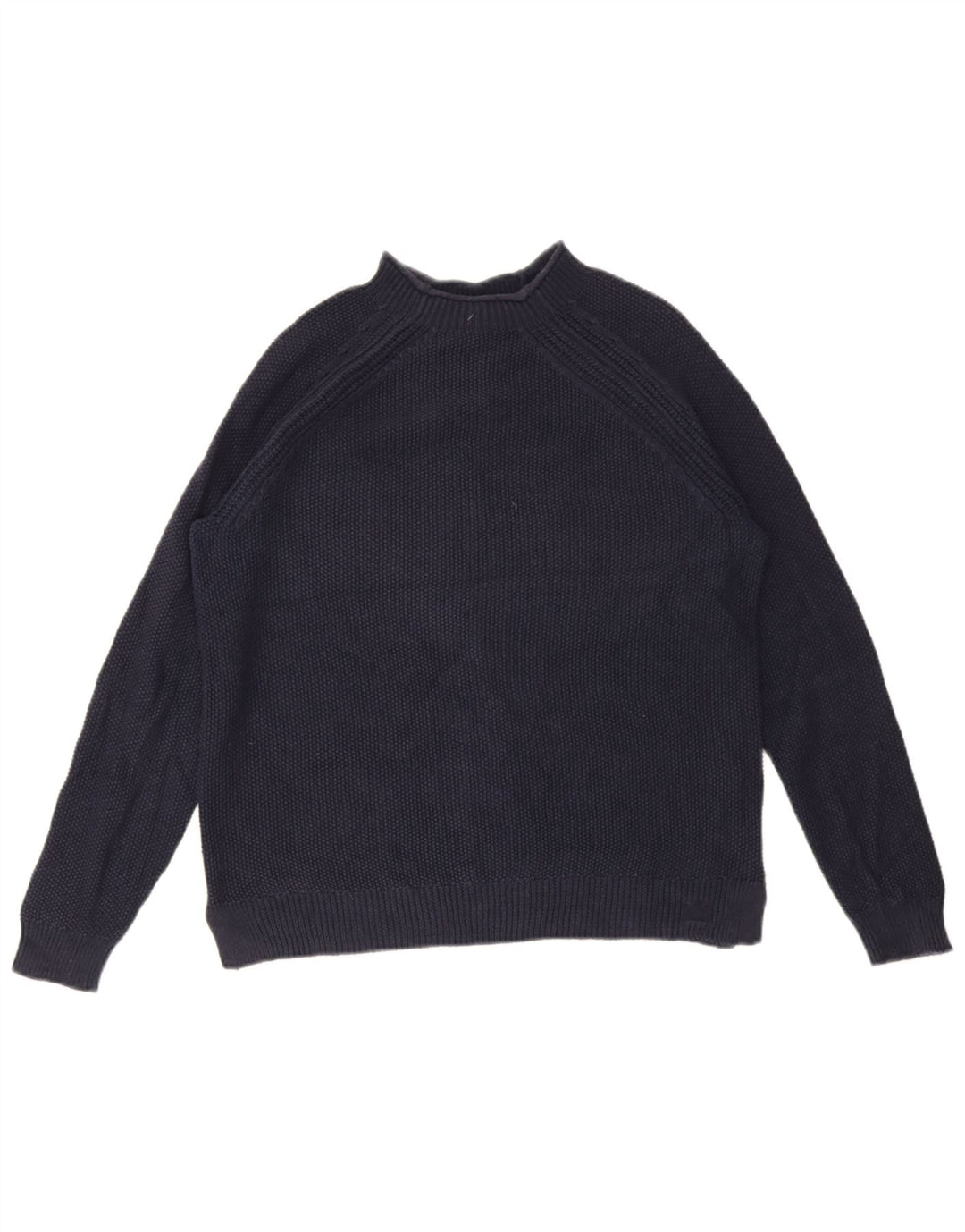 Crew Clothing Женский джемпер с высоким воротником, свитер UK 12, средний темно-синий