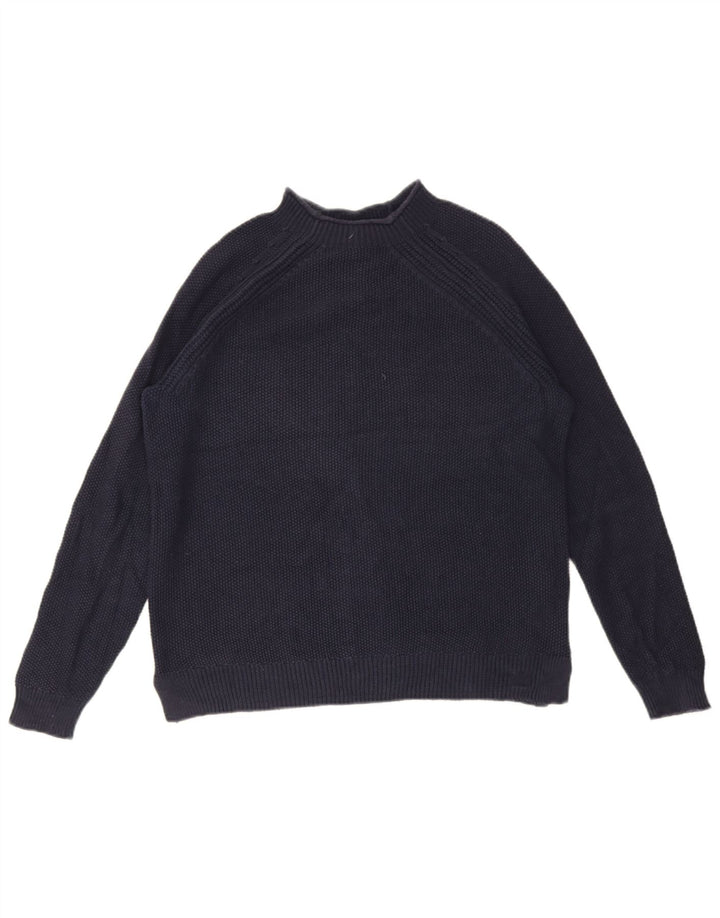 Crew Clothing Женский джемпер с высоким воротником, свитер UK 12, средний темно-синий
