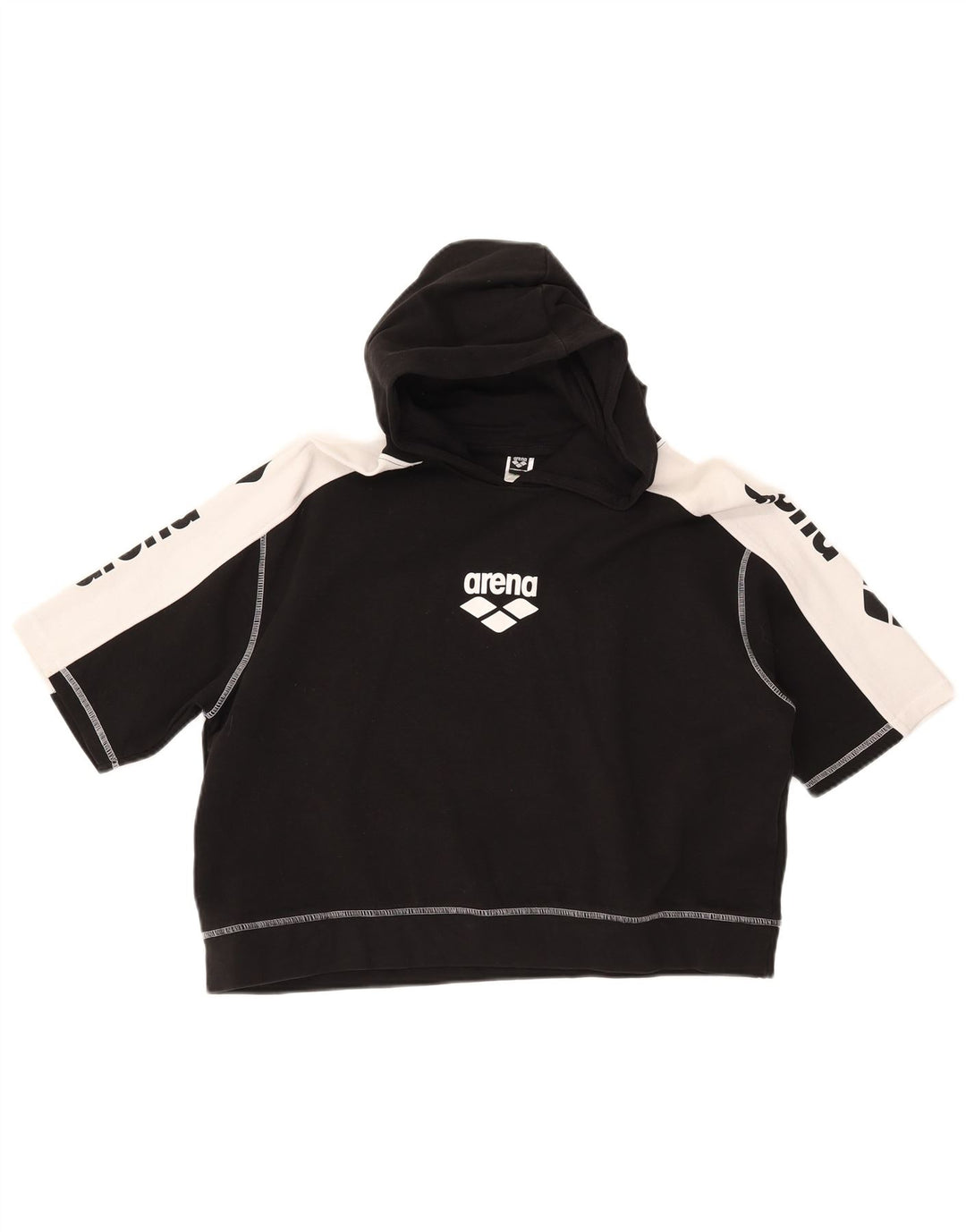 Женский джемпер с капюшоном ARENA UK 16, большой черный цвет с цветными блоками