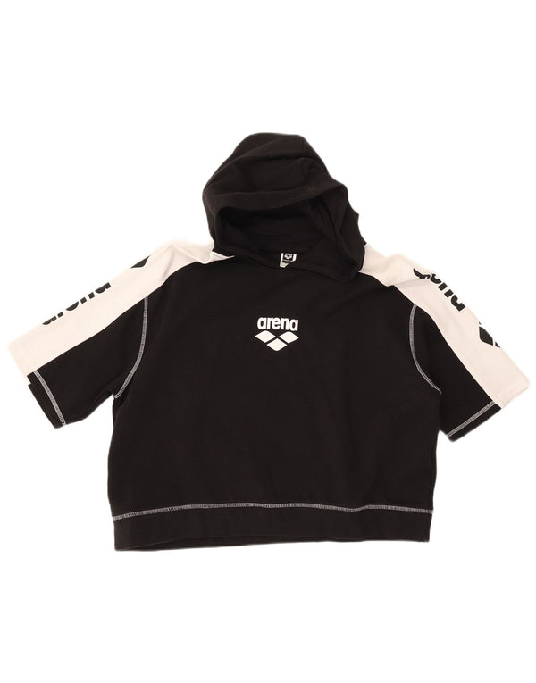 Женский джемпер с капюшоном ARENA UK 16, большой черный цвет с цветными блоками