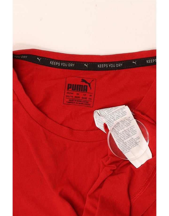 Мужская футболка Puma Top 2XL Красный Хлопок