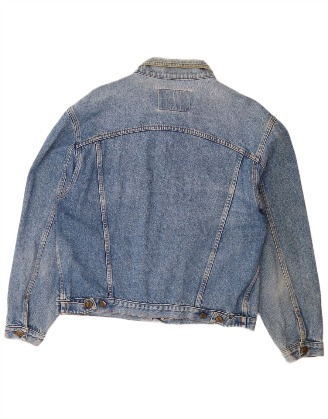 Винтажная мужская джинсовая куртка UK 42 XL, синяя хлопковая
