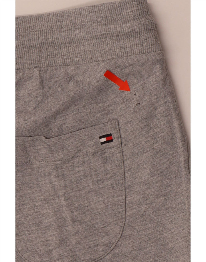 TOMMY HILFIGER Мужские спортивные шорты из хлопка среднего серого цвета