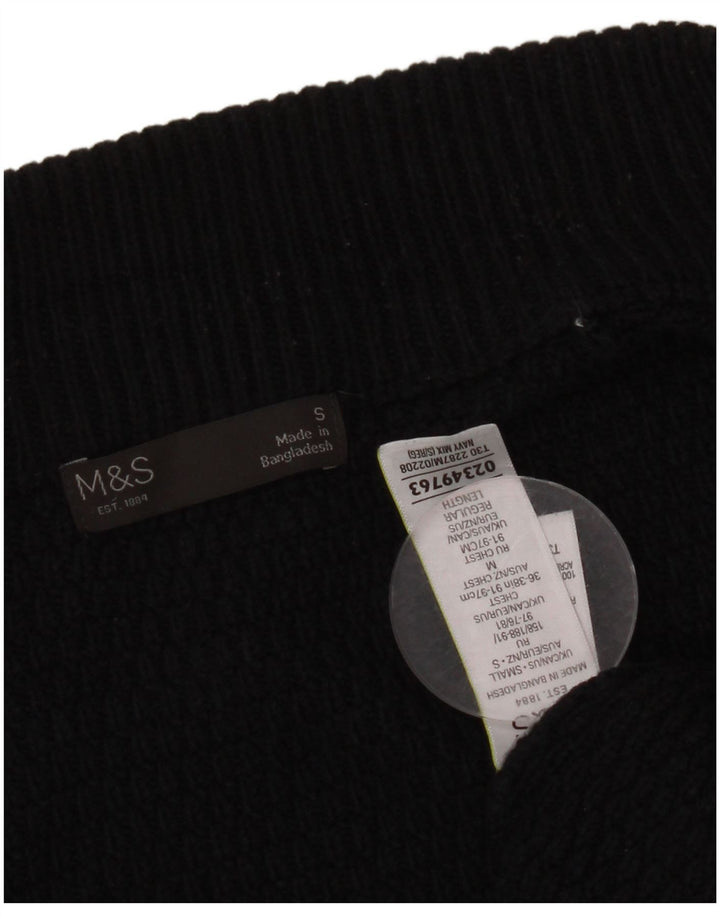 Мужской свитер-кардиган Marks & Spencer, маленький, темно-синий, акрил