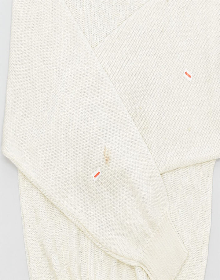 VINTAGE Womens Crew Neck Jumper Sweater UK 16 Large White | Vintage | Thrift | Second-Hand | Used Clothing | Messina Hembry 