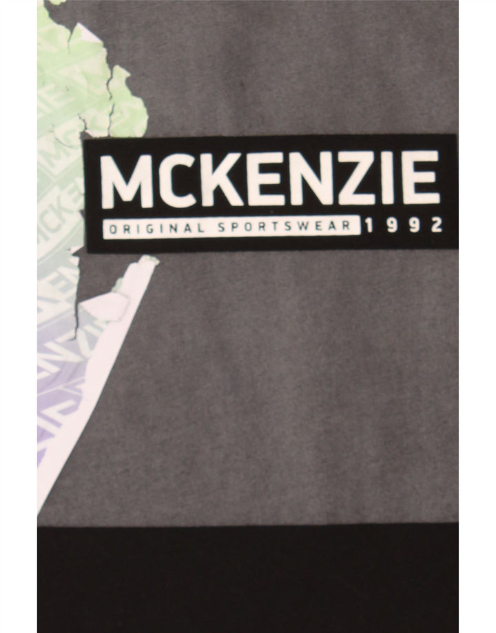 MCKENZIE Mens Graphic T-Shirt Top Medium Black Cotton Vintage Mckenzie and Second-Hand Mckenzie from Messina Hembry 