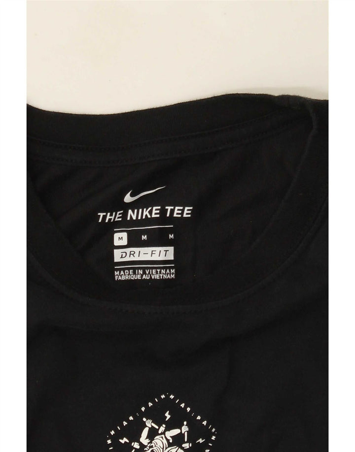 Мужской жилет с графическим принтом Nike Dri Fit, средний черный