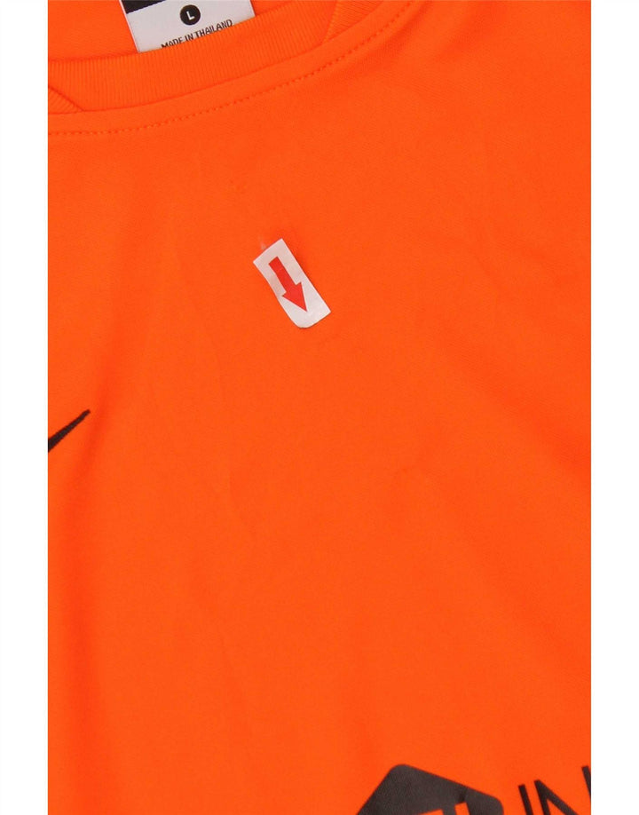 Женская футболка с графическим рисунком Nike, большой оранжевый полиэстер