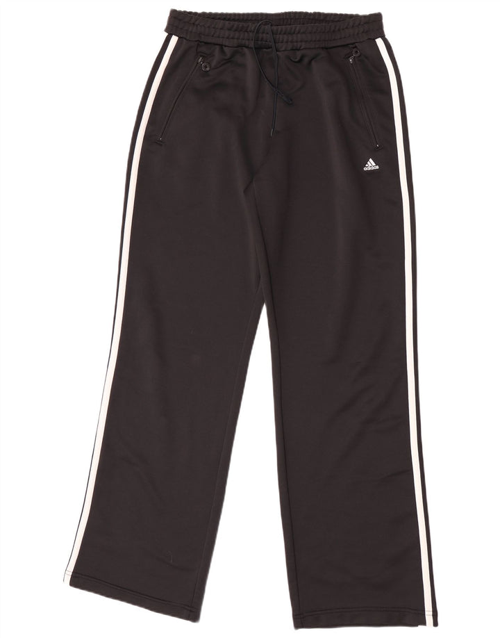 Женские спортивные брюки Adidas UK 12, средний черный полиэстер