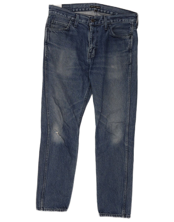 Мужские джинсы Levi's Line 8 Slim W32 L30, синий хлопок