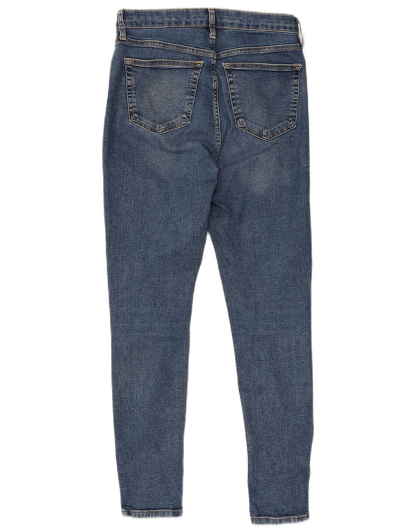 Женские джинсы скинни Topshop UK 12 Medium W30 L27 Синие, хлопок