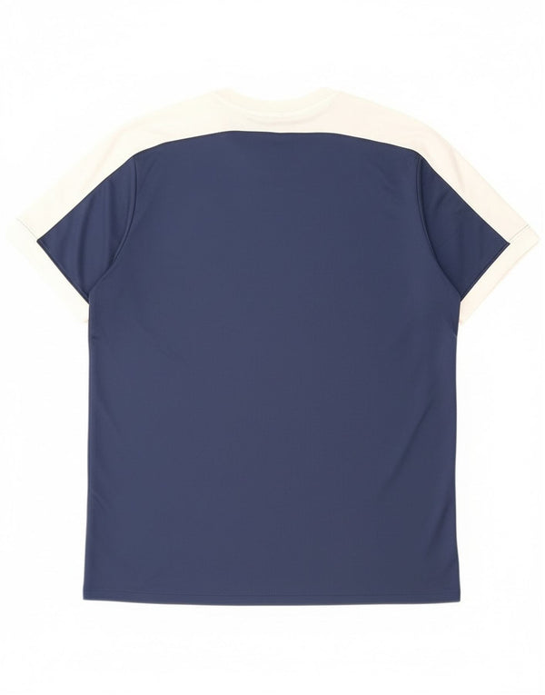 Мужская футболка Nike Dri Fit Top XL Темно-синяя, полиэстер с цветными блоками