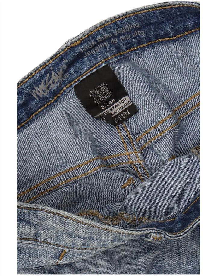 Женские джеггинсы MOSSIMO с высокой посадкой, США 6, средние W28 L28, синие