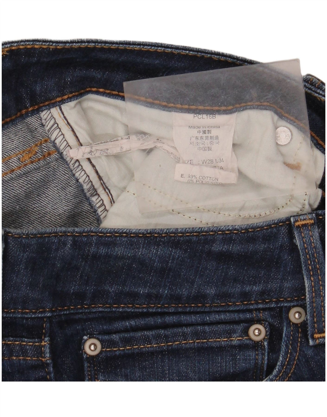 Женские джинсы скинни LEVI'S Bold Curve W28 L34 Темно-синие, хлопок