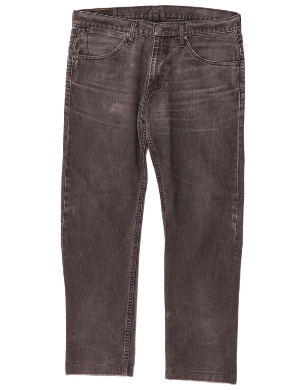 Мужские прямые джинсы Levi's 504 W34 L29 серые, хлопок