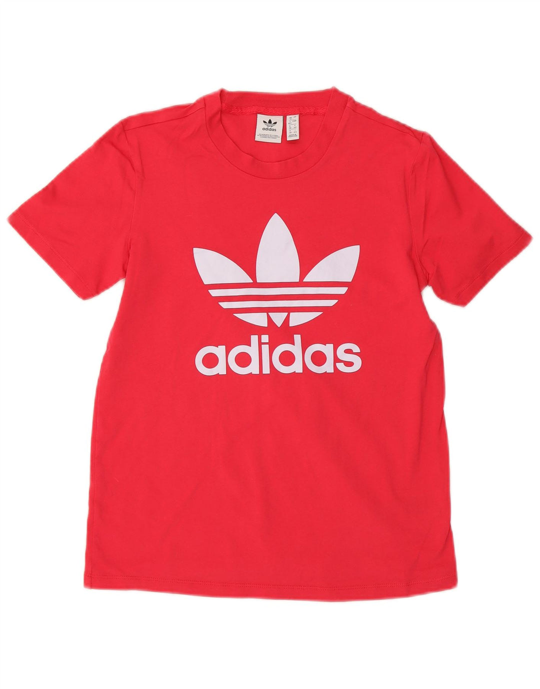 Женская футболка с графическим рисунком ADIDAS Top UK 12, хлопковый цвет среднего розового цвета