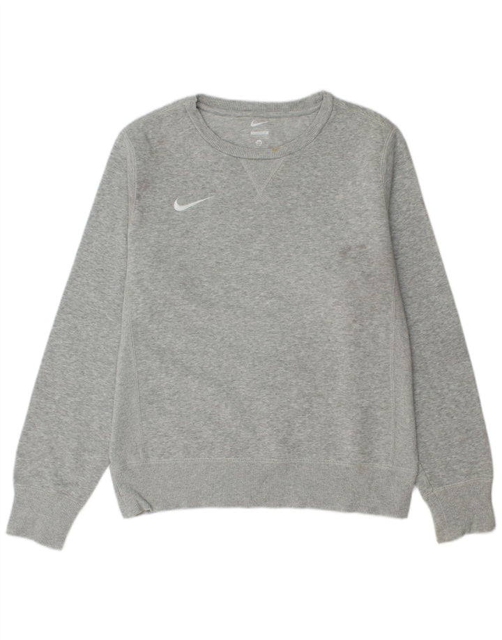 Мужской свитер Nike, маленький серый хлопковый джемпер в крапинку