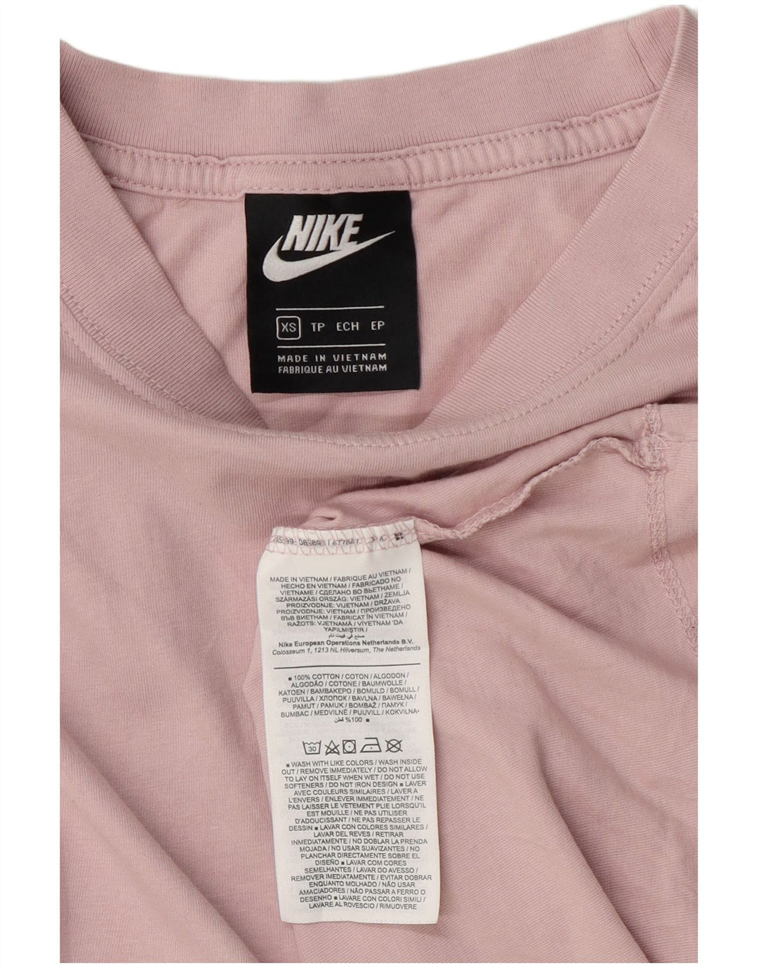 Мужская футболка Nike Top XS, розовый хлопок