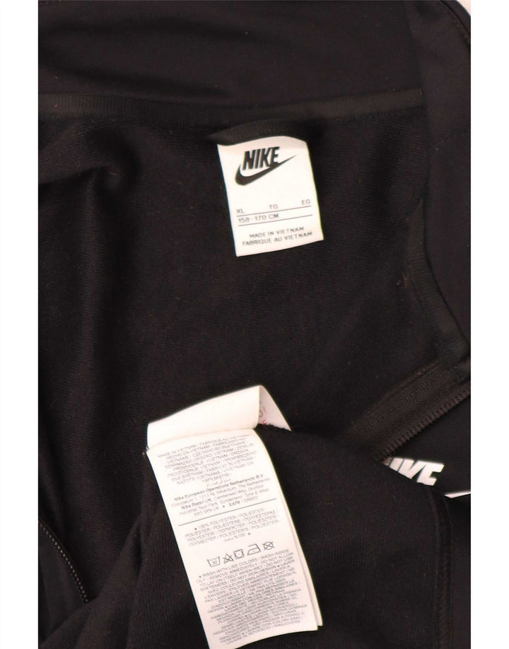 Спортивный костюм Nike для мальчиков с графическим рисунком, куртка 12–13 лет, XL, черный полиэстер