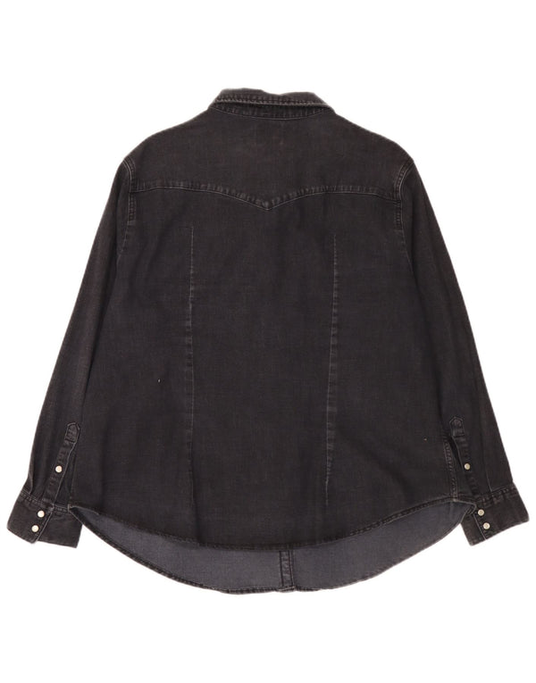 Женская джинсовая рубашка Levi's UK 20 2XL, черный хлопок