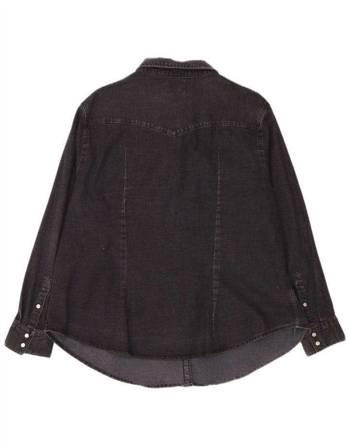 Женская джинсовая рубашка Levi's UK 20 2XL, черный хлопок