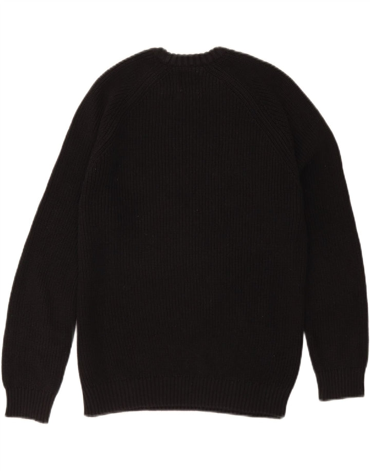 Женский свободный джемпер с круглым вырезом Zara UK 10, маленький черный цвет