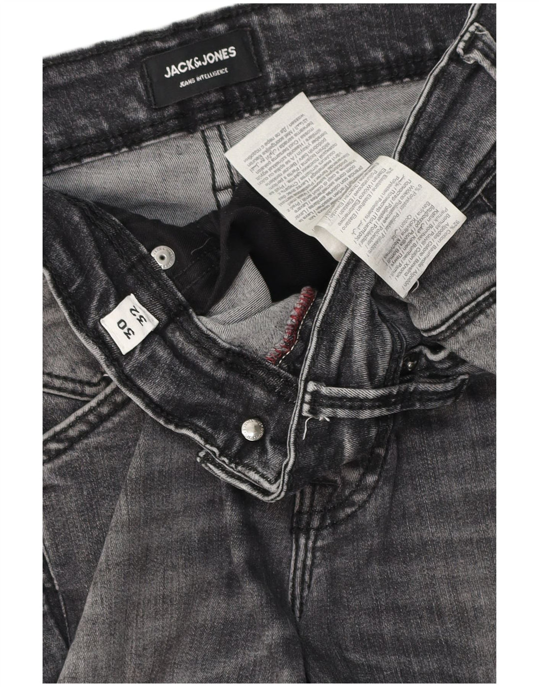 Мужские джинсы GLENN Slim W30 L32 Jack & Jones, серый хлопок