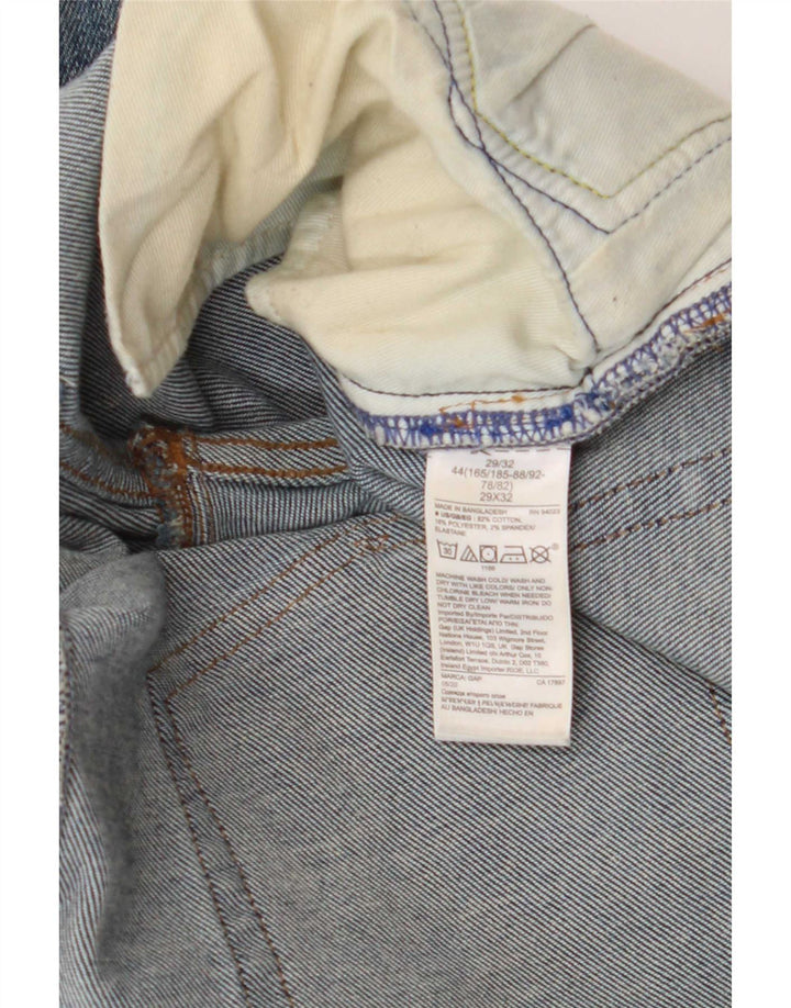 Мужские узкие джинсы Gap W29 L32 синие, хлопок