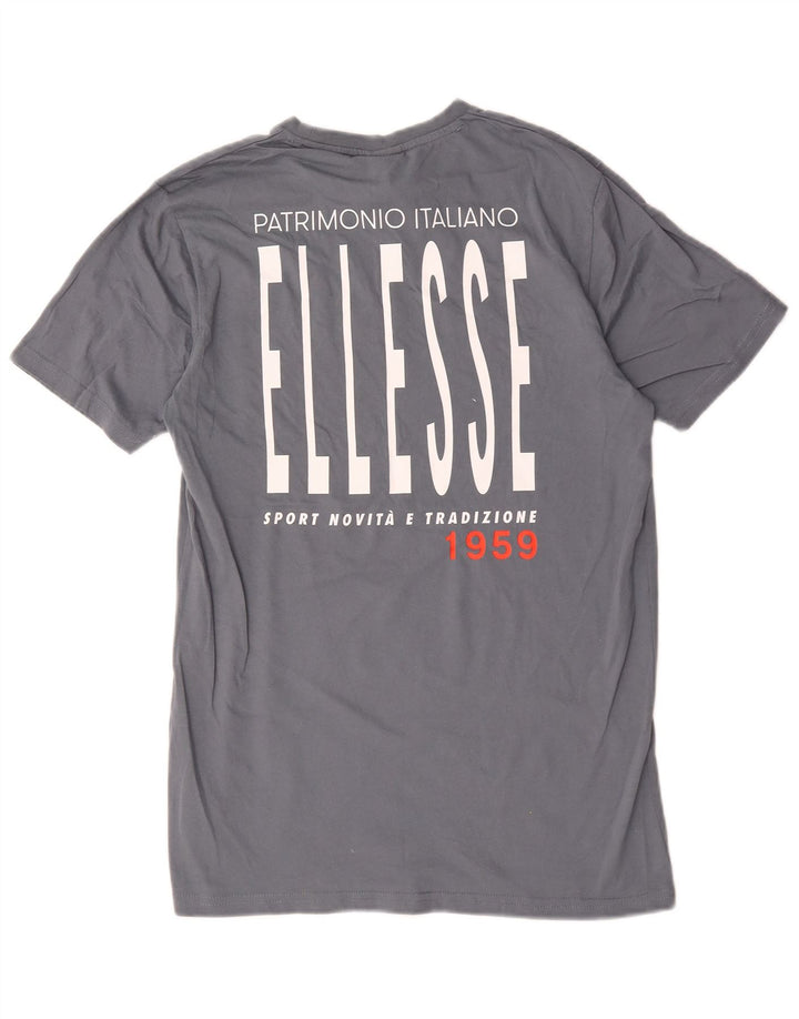 Мужская футболка Ellesse с рисунком, маленький серый цвет, хлопок