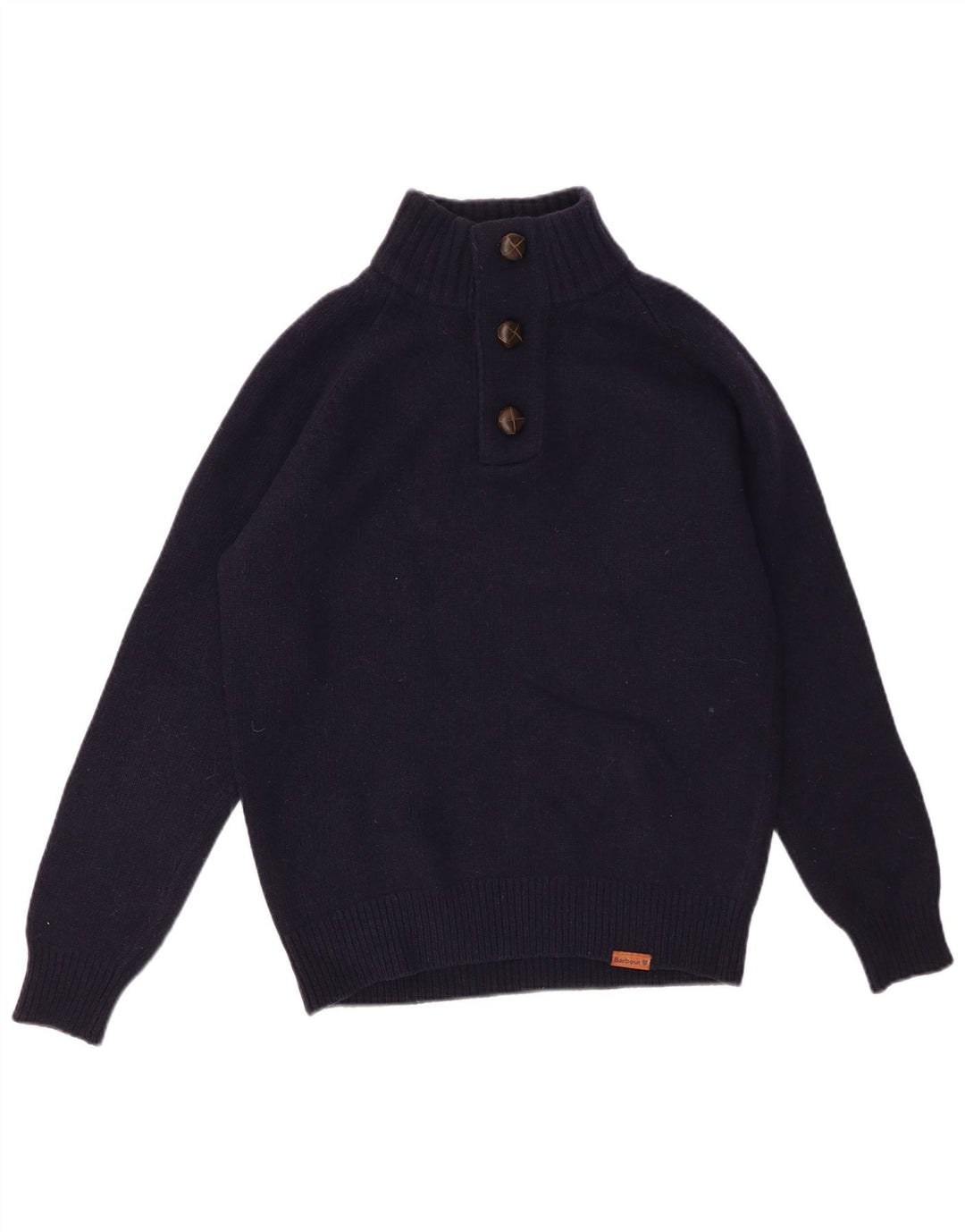 Мужской джемпер на пуговицах BARBOUR, маленький темно-синий
