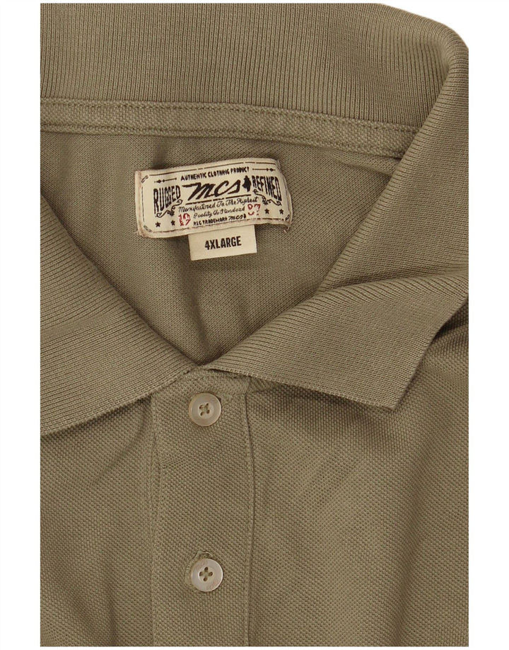 MARLBORO CLASSICS Mens Polo Shirt 4XL Khaki