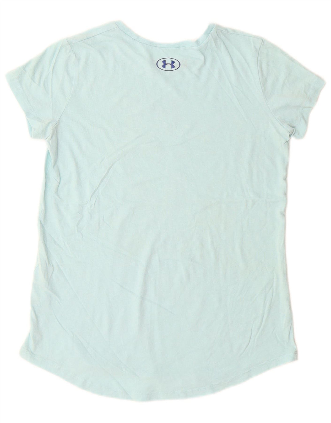 Свободная футболка с рисунком для девочек UNDER ARMOR, топ 11–12 лет, большой синий цвет