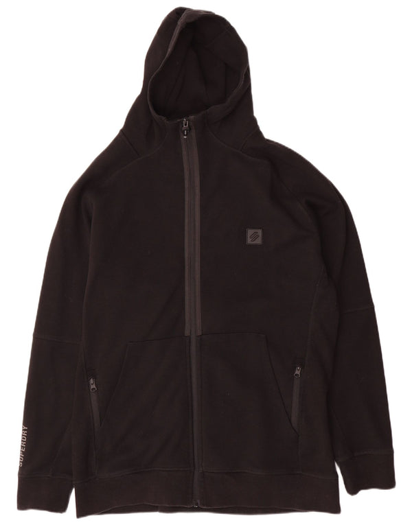 Мужской свитер с капюшоном на молнии Superdry 2XL, черный, хлопок