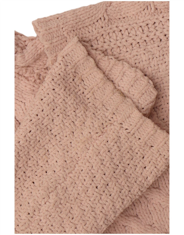 Женский свободный джемпер с высоким воротником Marks & Spencer, Великобритания, 18 XL, розовый