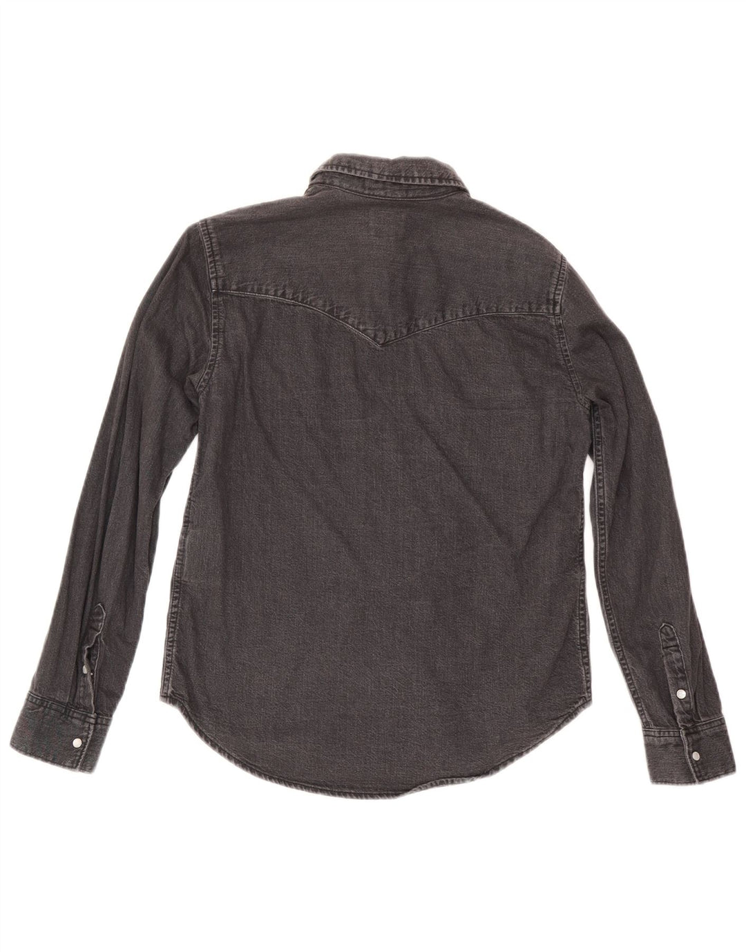 Женская джинсовая рубашка Levi's UK 10, маленькая, черный хлопок