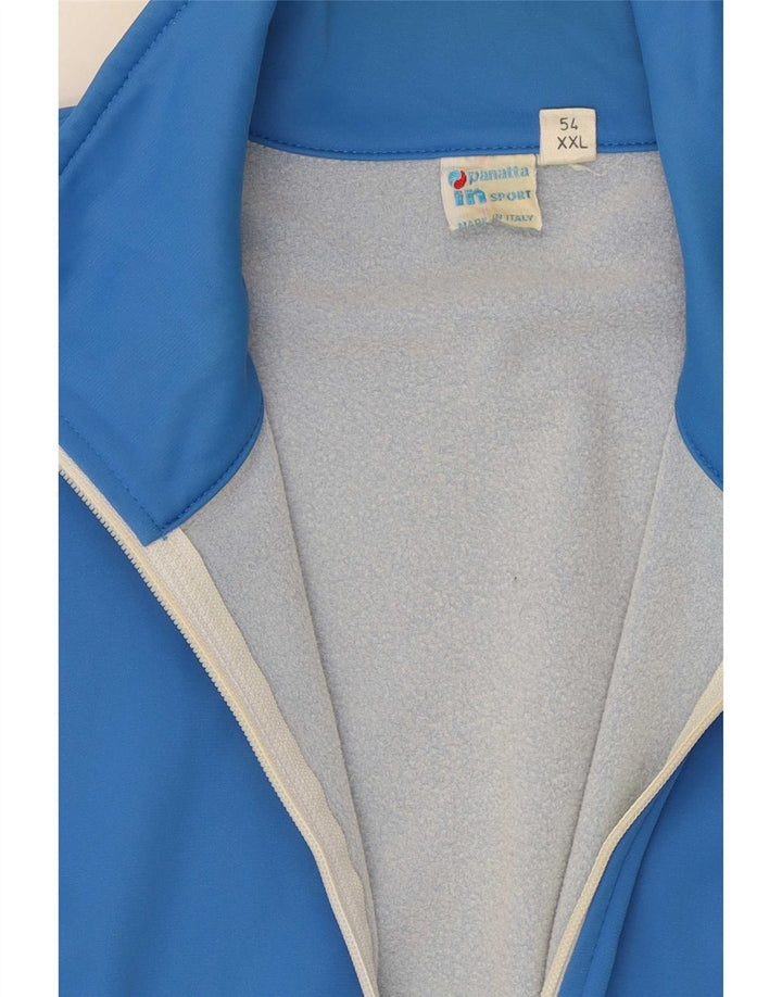 Panatta Мужской спортивный костюм Top Jacket IT 54 XL Синий с цветными блоками Полиамид
