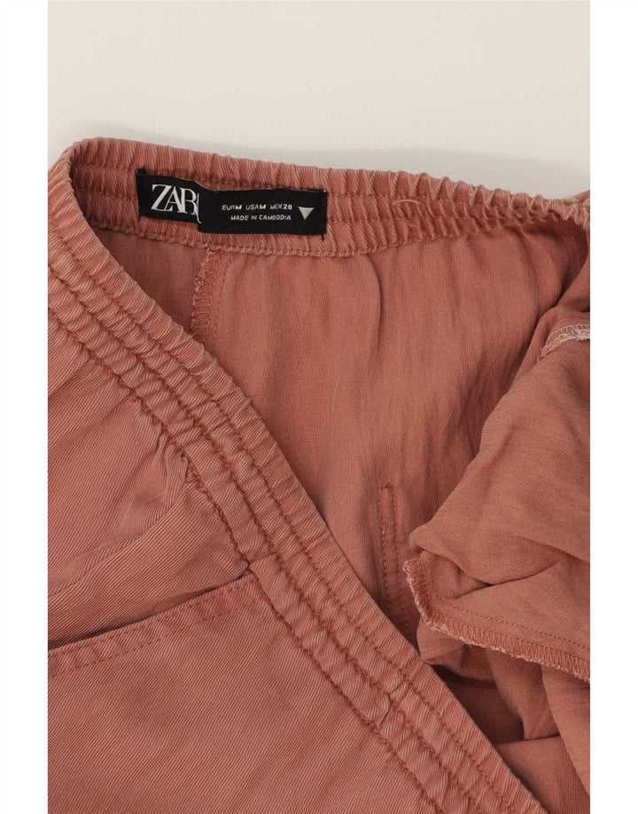 Женские широкие брюки Zara Medium W28 L30, розовые