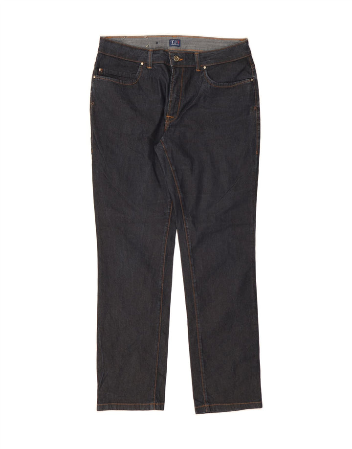 TRUSSARDI Womens Slim Jeans W32 L31 Navy Blue Cotton Vintage Trussardi and Second-Hand Trussardi from Messina Hembry 