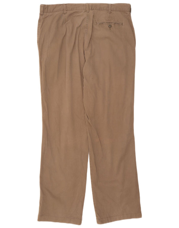 Мужские прямые брюки чинос Marks & Spencer Blue Harbour W38 L33 коричневые