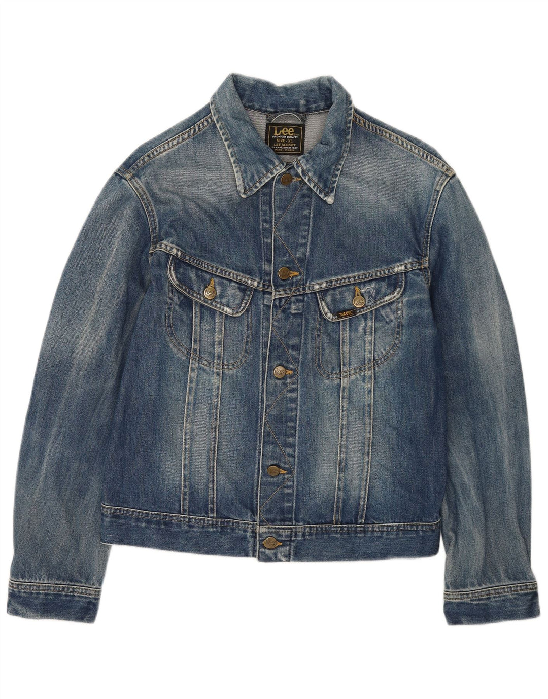 Женская джинсовая куртка LEE UK 18 XL, синяя, хлопок