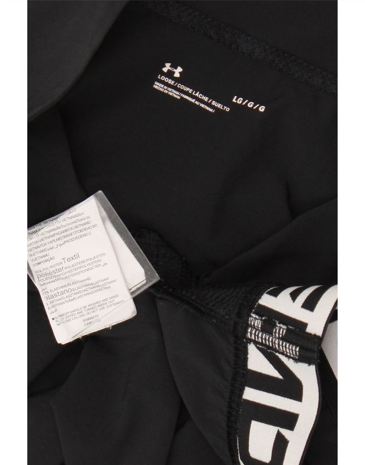 Женский спортивный пуловер с графическим рисунком Under Armour, Великобритания, 16, большой черный цвет