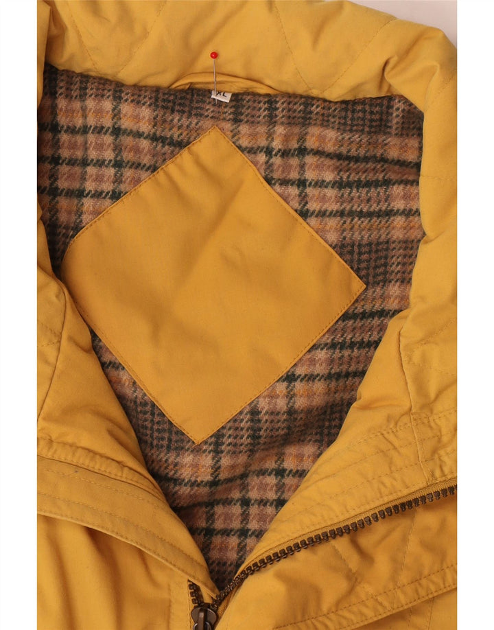 Винтажный мужской жилет UK 42 XL, желтый полиэстер