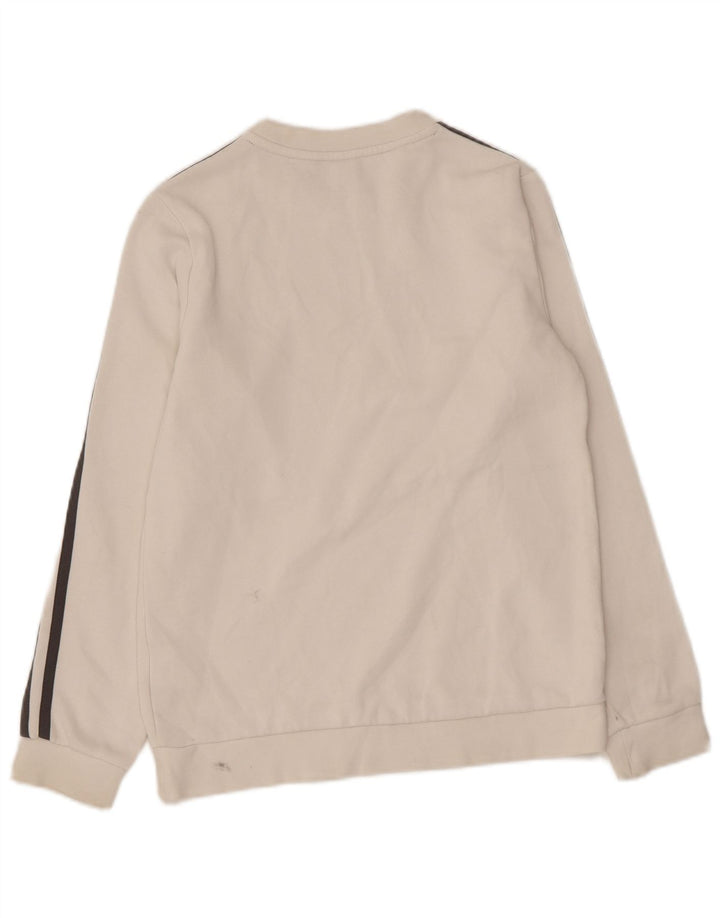 Свитшот Adidas для мальчиков 11-12 лет, белый хлопок