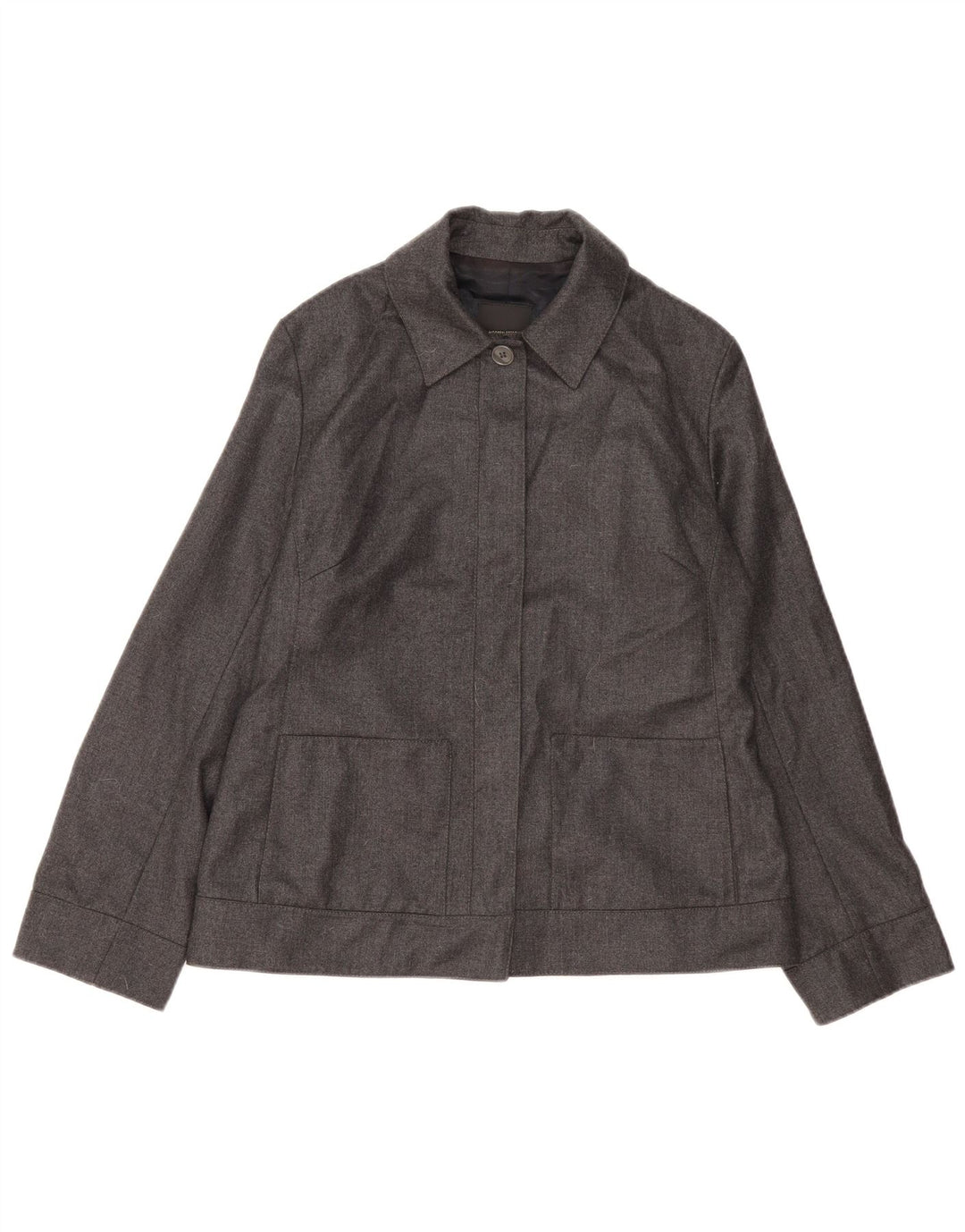 Куртка-бомбер женская WHISTLES UK 14, большая, серая, шерсть