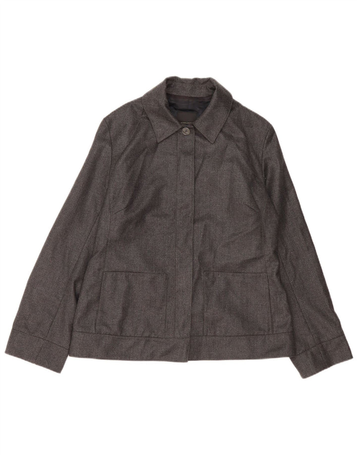 Куртка-бомбер женская WHISTLES UK 14, большая, серая, шерсть