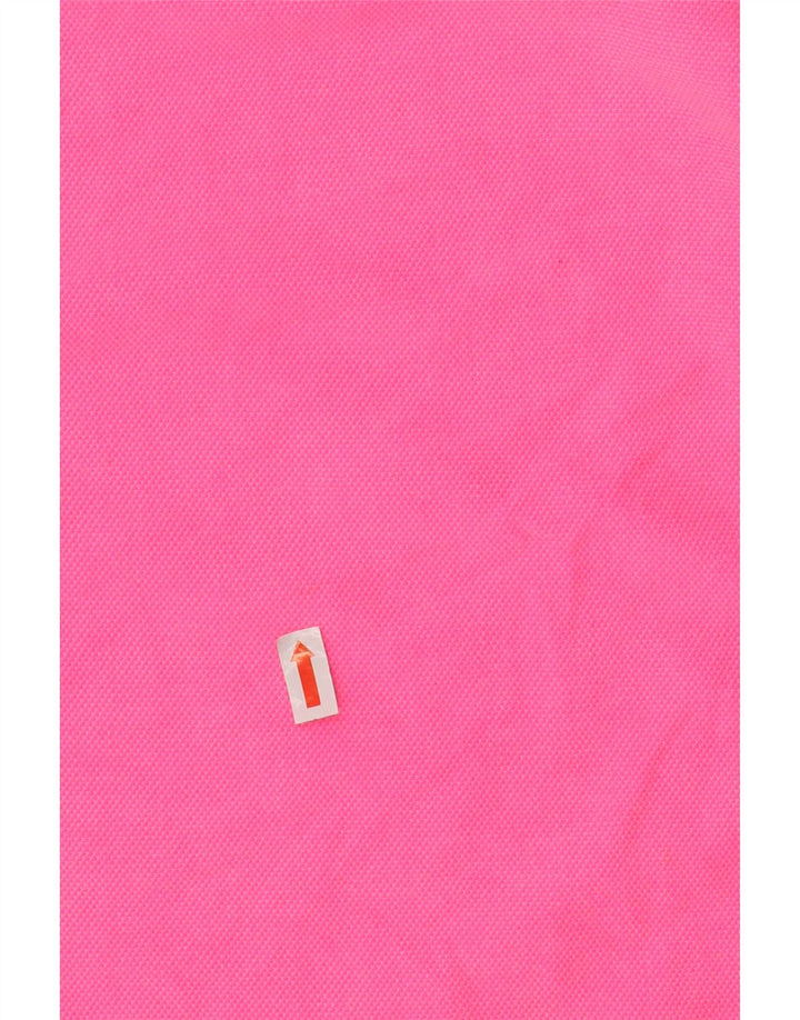 SUPERDRY Мужская рубашка-поло из хлопка среднего розового цвета