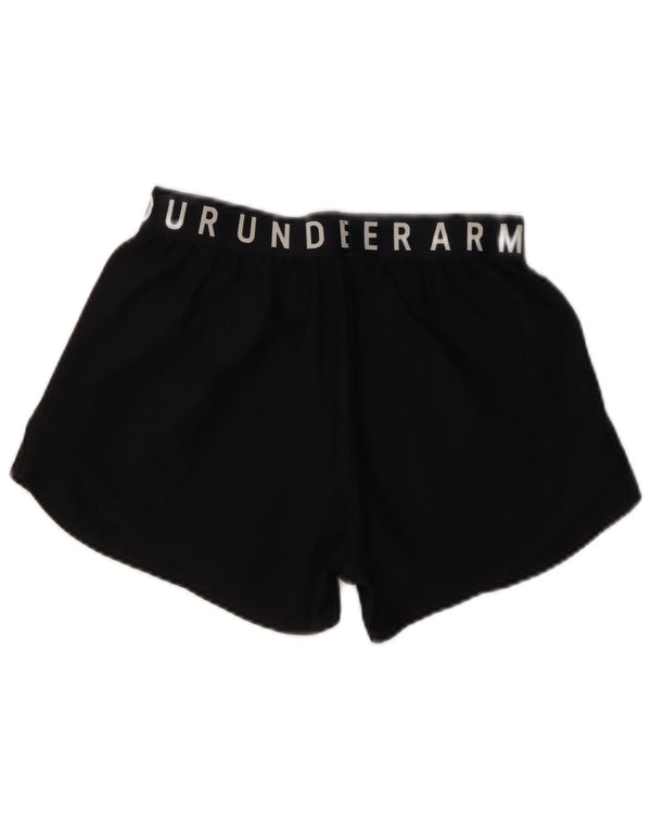 Женские спортивные шорты с графическим рисунком UNDER ARMOR UK 4 XS, черный полиэстер